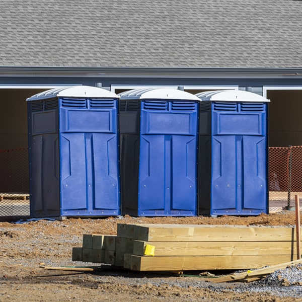 is there a specific order in which to place multiple porta potties in Raleigh Illinois